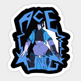 Ace Lang - Warped Design Sticker